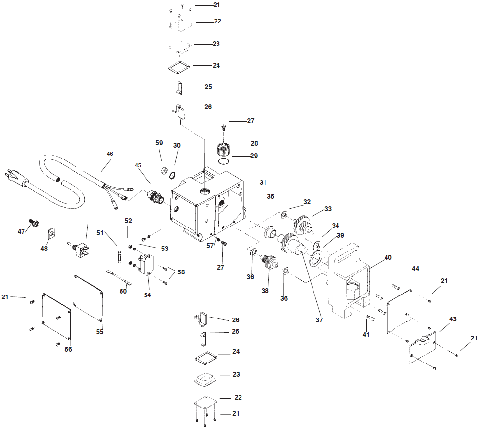 Epic 660HPX Gear Box parts Epic 660HPX Gear Box parts